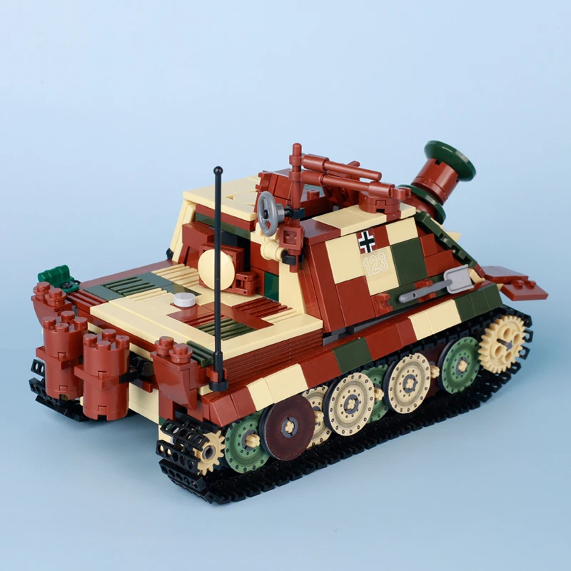 MOC WW2 German Military Sturmgeschütz III Tank Building Blocks Kit