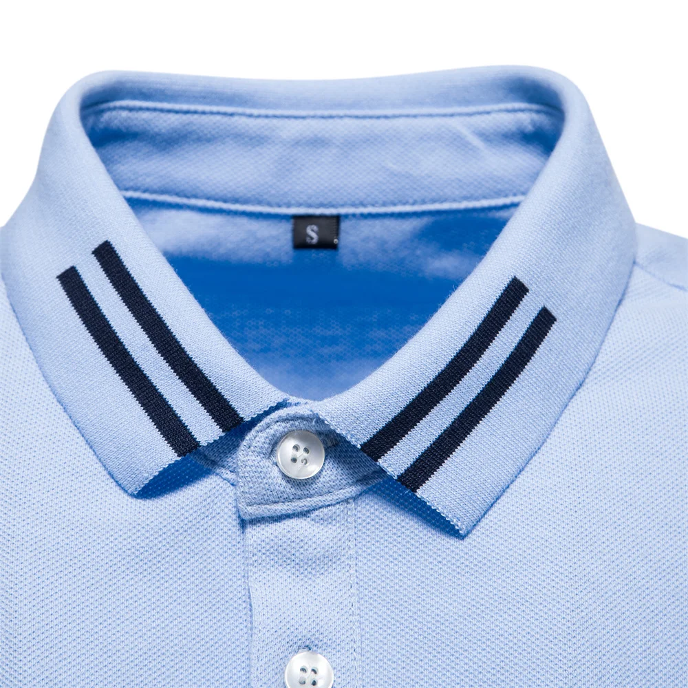 AIOPEON 100% Cotton Men's Solid Color Short Sleeve Polo Shirt - Casual Summer Designer Wear