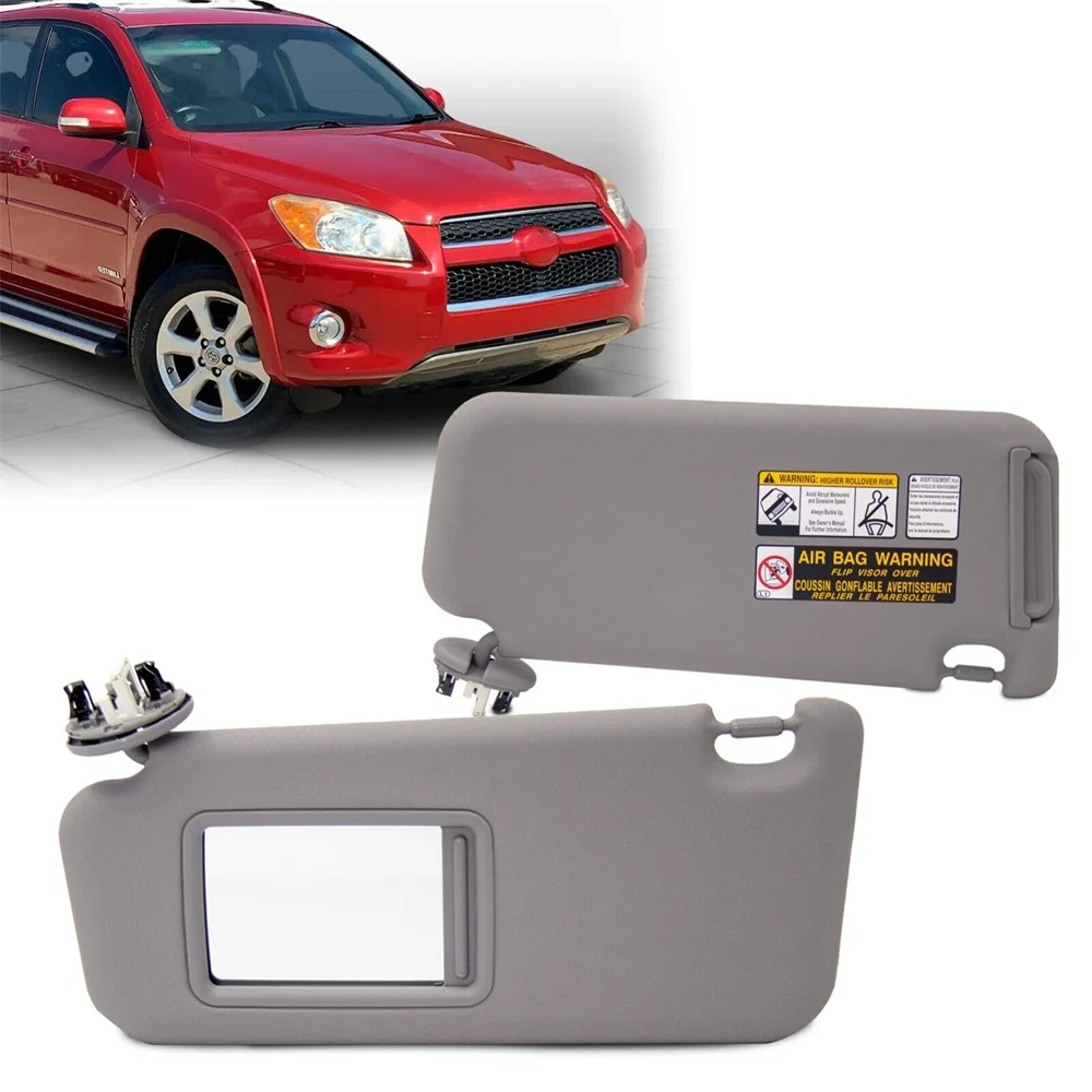 자동차 왼쪽 오른쪽 교체 선 바이저 블록 쉐이드, 도요타 RAV4 2006-2013 74320-42501-B2 74320-42501-A1 드라이버 그레이 베이지