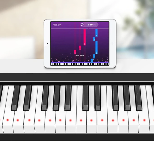 Teclado Piano Profissional 88 Teclas Adultos Piano Dobrável Crianças  Controlador Midi Iniciante Teclado Infantil Instrumentos Musicais -  AliExpress