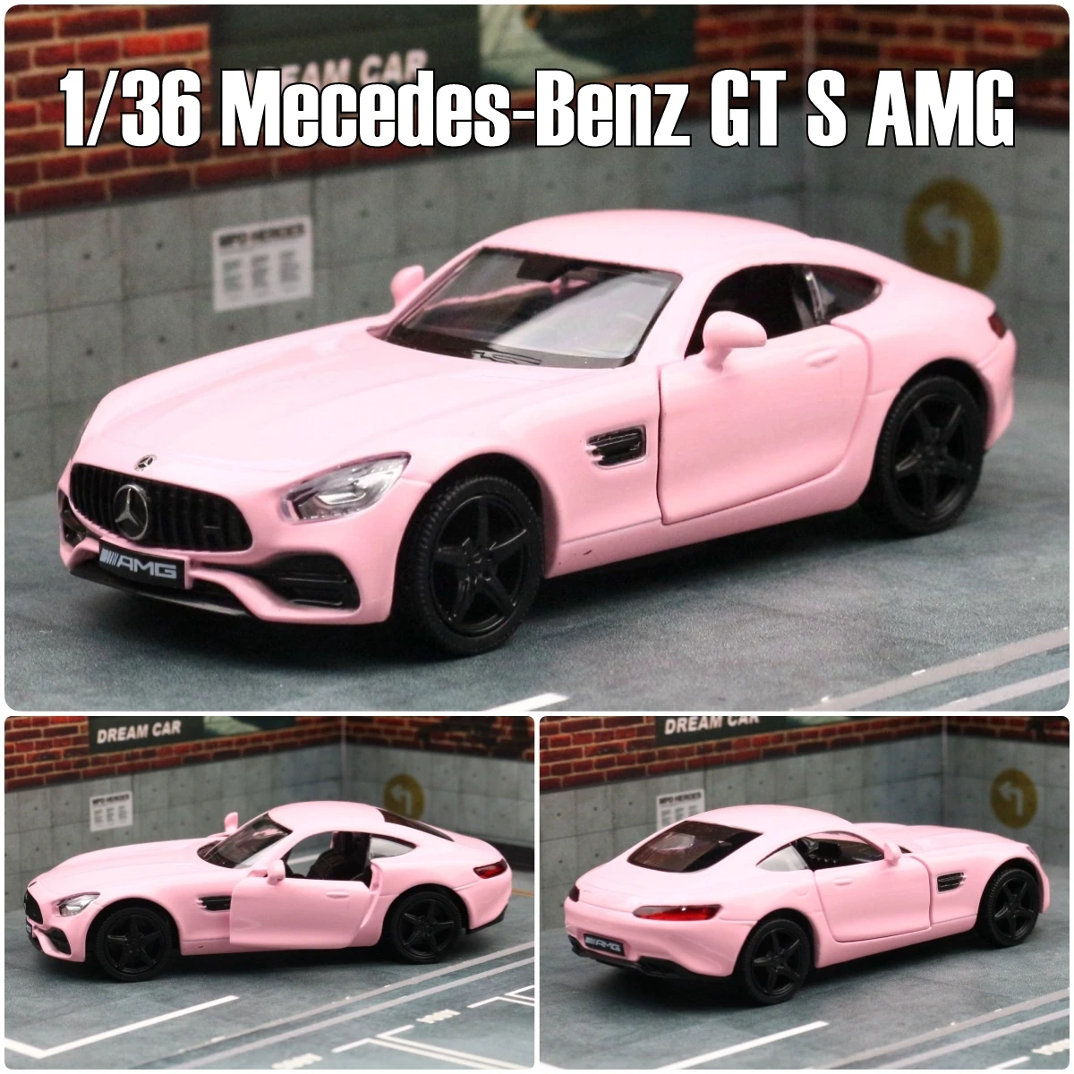 1/36 メルセデス · ベンツ GT S AMG おもちゃの車のモデル子供のための