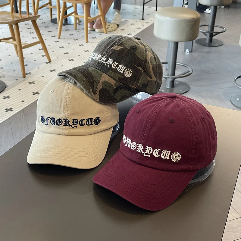 

Fashion Brand Letter Embroidery Baseball Cap Men and Women Shopping Fashion Peaked Cap Women Face Small Couples' Cap