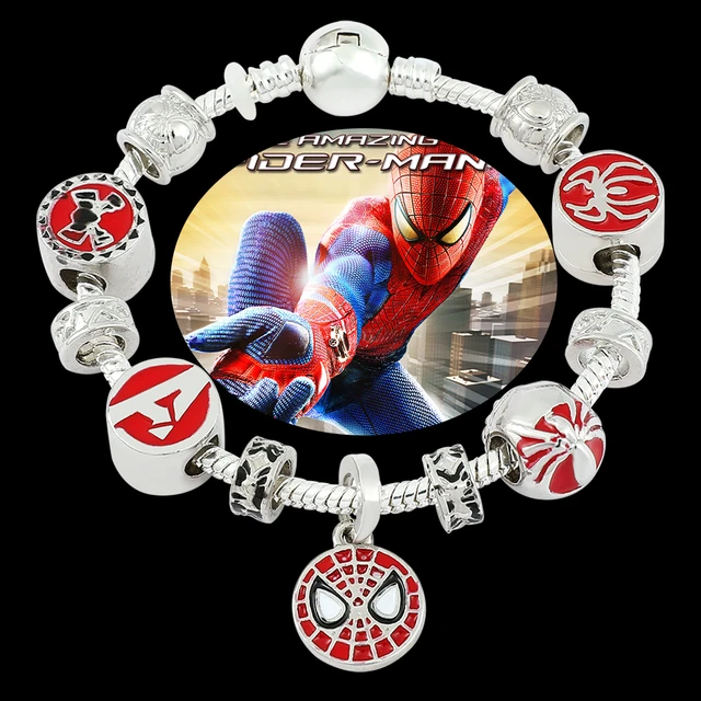 Bracciale Spiderman, braccialetto da uomo, braccialetto Marvel,  braccialetto Heroes, braccialetto di perline da uomo, regalo per la festa  del papà, braccialetto elastico, fumetti Marvel -  Italia