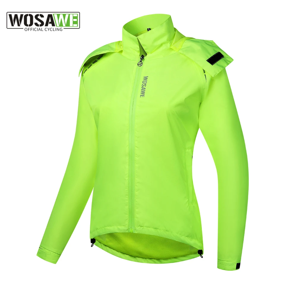 Wosawe Coupe-vent de cyclisme pour femmes, veste