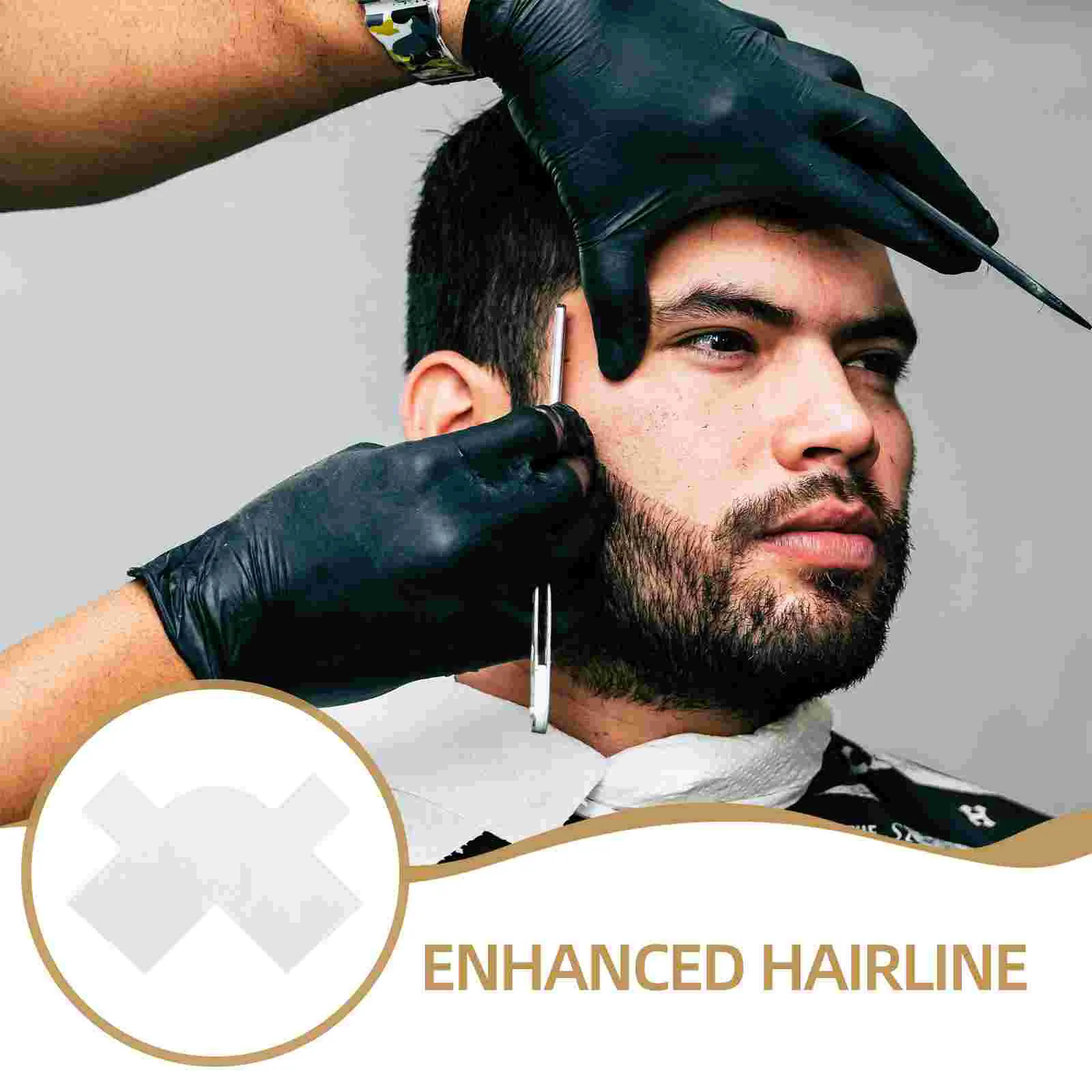 Hairline Card Bead Guide Template Men Beard Applicator Styling Shaper Enhancing Pvc Shaping for Fiber 4