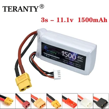RC 자동차 헬리콥터 비행기용 충전식 리포 배터리, WLtoys V950 용 T/XT60/JST 플러그, 3S 11.1 v 1500mAh, 11.1 v