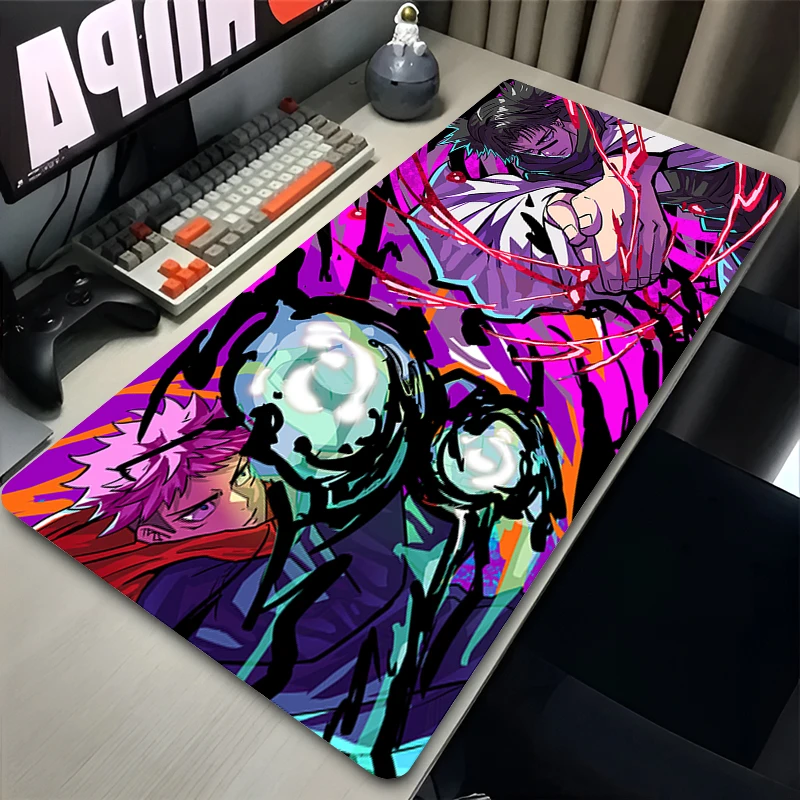 Japan Cool Anime Mouse Pad Laptop J-Jujutsu K-Kaisen Choso Yuji Mousepad XXL Gaming Keyboard Rug PC Gamer Cabinet Table Desk Mat 2