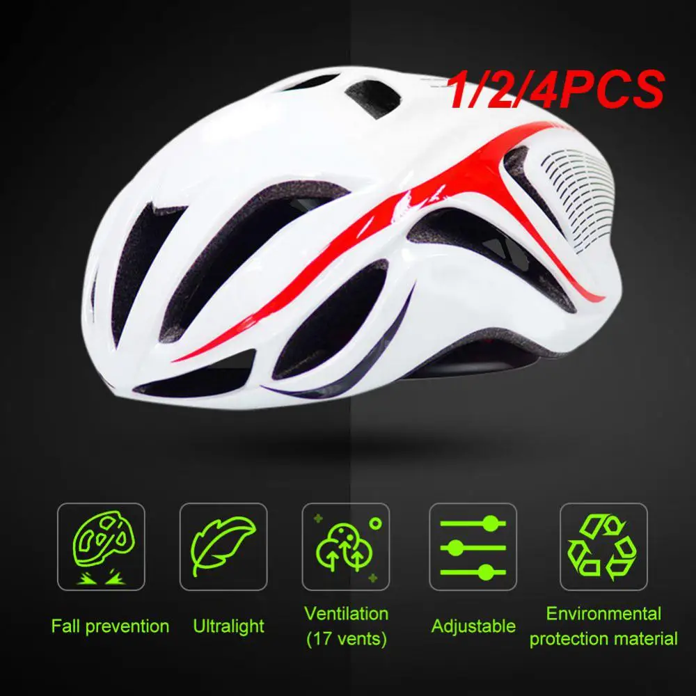1/2/4Pcs Ultralight Aero Safety Red Cycling Helmet Race Road Bike Caschi Per Uomo Donna Racing Mtb Sports Helmet Casco