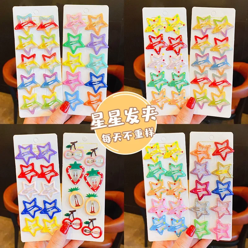 Fermagli Per Capelli Pince Cheveux Fille Accessori Per Baby Kpop Mollette Capelli Star Grampo De Cabelo Barrette Cheveux Cabelo Coreano