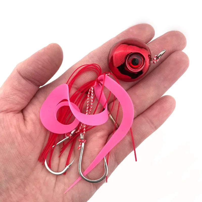 60g-200g Deep Control Up Tenya Madai Jig Kabura Saltwater Fishing Lure Jighead Sea Boating Bait Shrimp Rubber Skirt 5