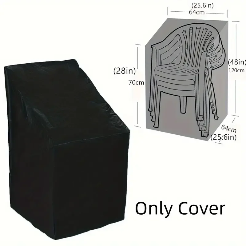 Durable Waterproof Outdoor Chair Cover - Dustproof & Rain Resistant Furniture Protector