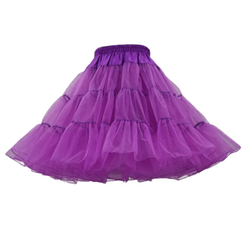 

Solid Color Organza Halloween Crinoline Vintage Wedding Bridal Petticoat for Wedding Dresses Underskirt Rockabilly Tutu