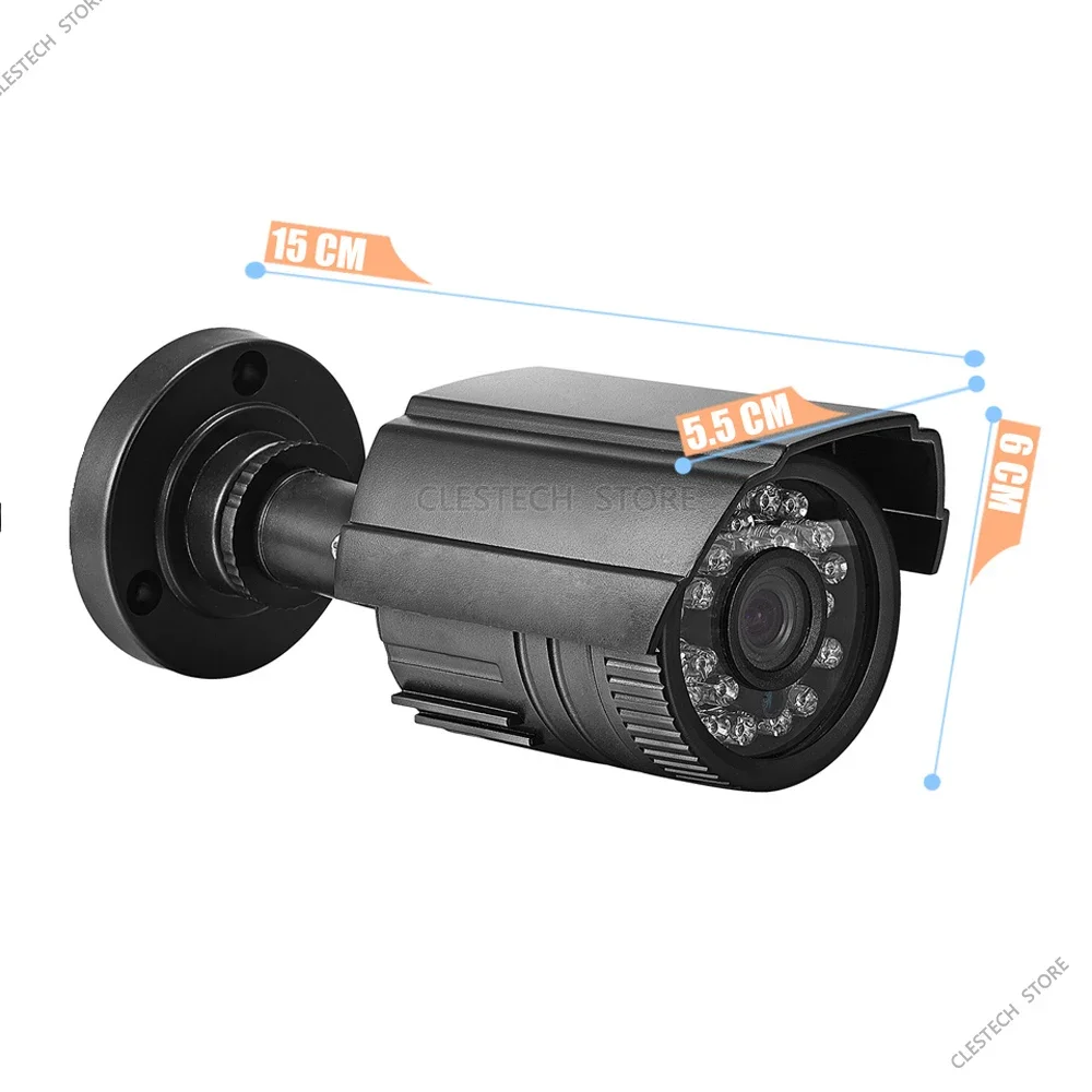 1200TVL HD CVBS Analog CCTV Camera Compatible TV Mini Outdoor IP66 Waterproof with Night Vision IR-CUT Audio Simple Quick Setup 3
