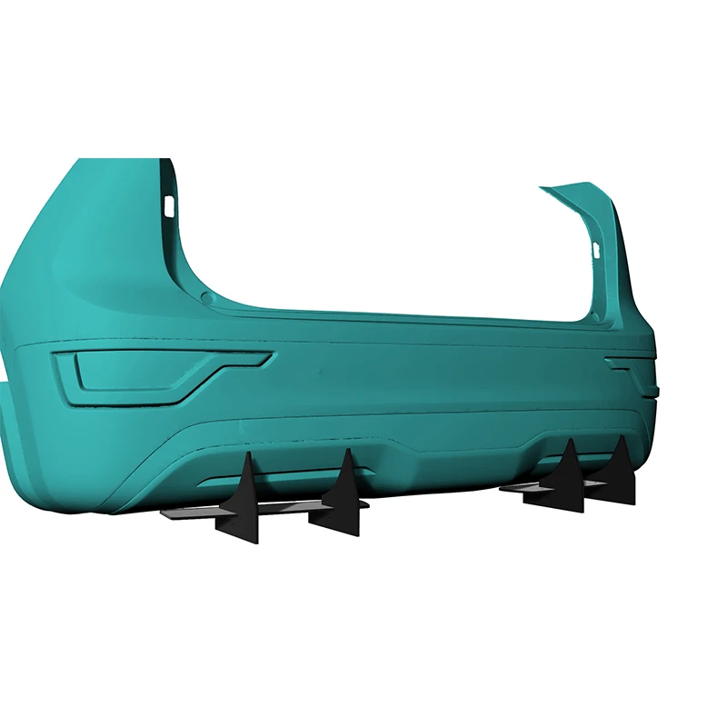 기아 니로 EV 2022 2023 2024년식 리어 디퓨저 범퍼 립 스포일러 스플리터 바디 키트 액세서리 PE 플라스틱 블랙