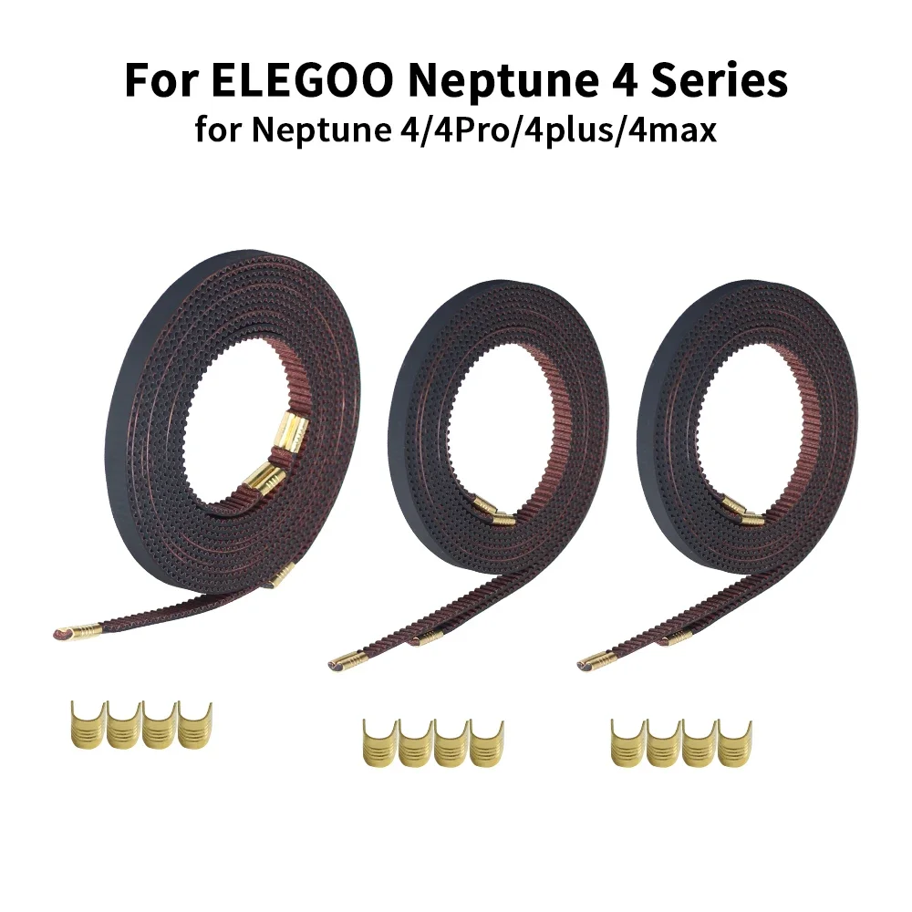 For ELEGOO Neptune 4/Pro/Plus/Max X+Y Axis Rubber Open Timing Belt Width 6mm Rubber Aramid Fiber Belts