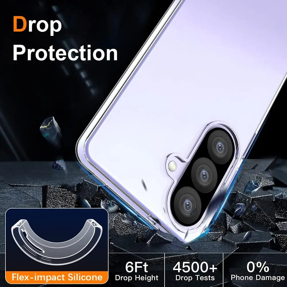 Ultra Thin Clear Silicone TPU Phone Case - Transparent Soft Protective Cover
