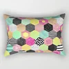 Hot Sale Modern Color Geometry  Pillow Covers High Quality Short Plush Velvet Rectangle Pillow Cases Room Decoration 3