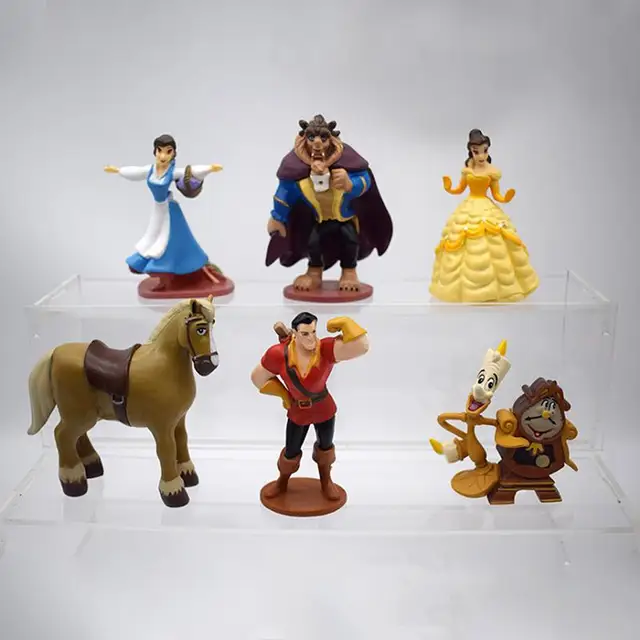 Disney Beauty And The Beast Cartoon Model Action Figure Anime Model Decoration Cake Collection Figurine Toys Gifts For Children 3