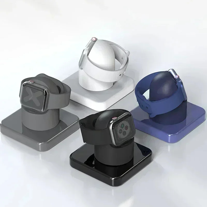 For Apple Watch Charger Stand iWatch Ultra/8/SE2/7/6/SE/4/3 49mm/45mm/44mm/42mm/41mm/40mm/38mm Durable Silicone Nightstand Mode apple watch charger stand apple watch charging bracket