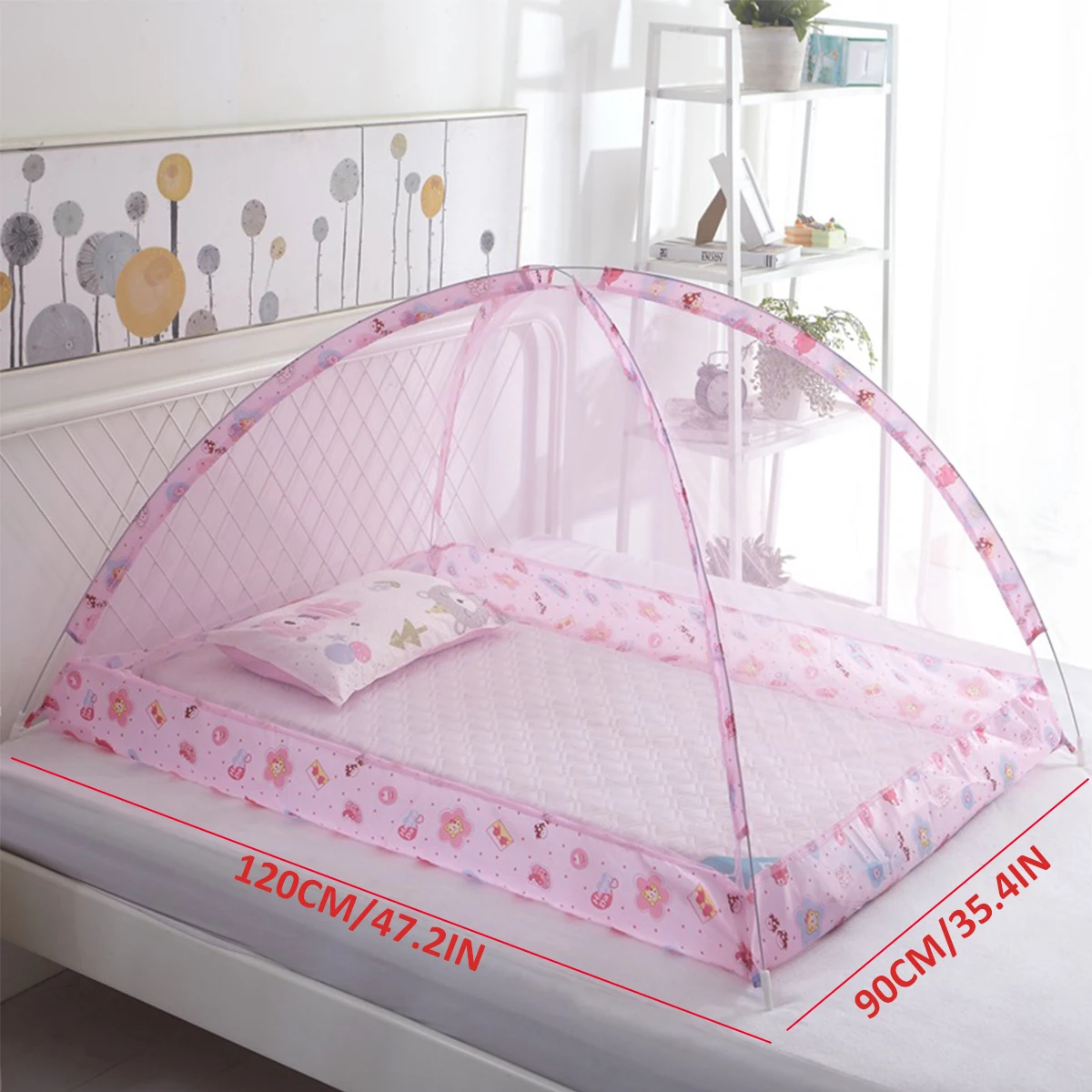 Mosquito Net for Baby Foldable Infant Mosquito Net Anti Mosquito Bites Portable Mosquito Net for Baby Toddlers Kids Children 5
