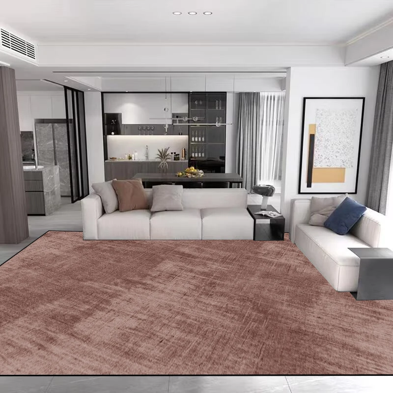 Light Luxury Minimalism Large Living Room Carpet Solid Color Home Decoration Bedroom Rug 200x300 Grey Soft Non-slip Floor Mats 4