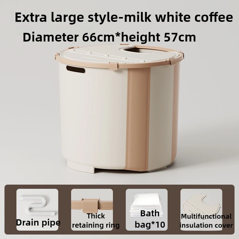 Installation-free Folding Bathtub Household Adult Bathtub Large Children's Bath Bucket Portable Tub Pressure Relief