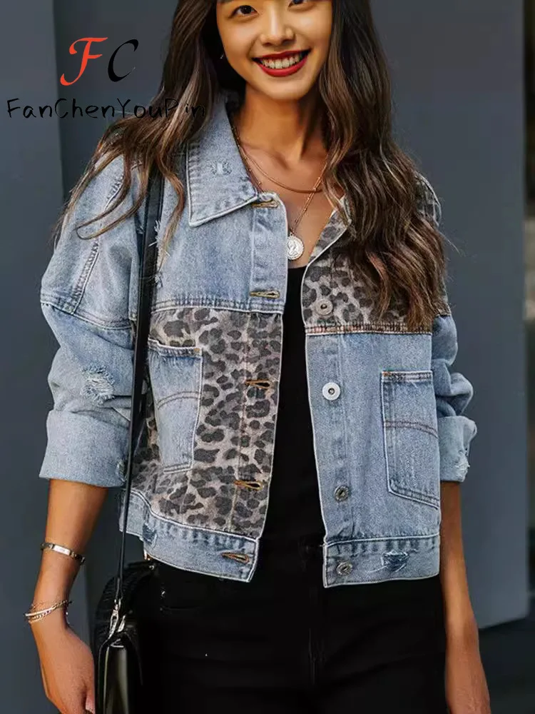 2024 Spring New Womens Jackets Fashion Vintage Loose Embroidery Beading Exquisite Short Denim Top Elegant Floral Coats Female 3
