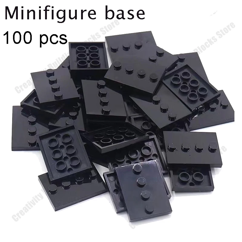 Popular Mini-Figure Accessories - Universal Base Plate for Display and Building Blocks