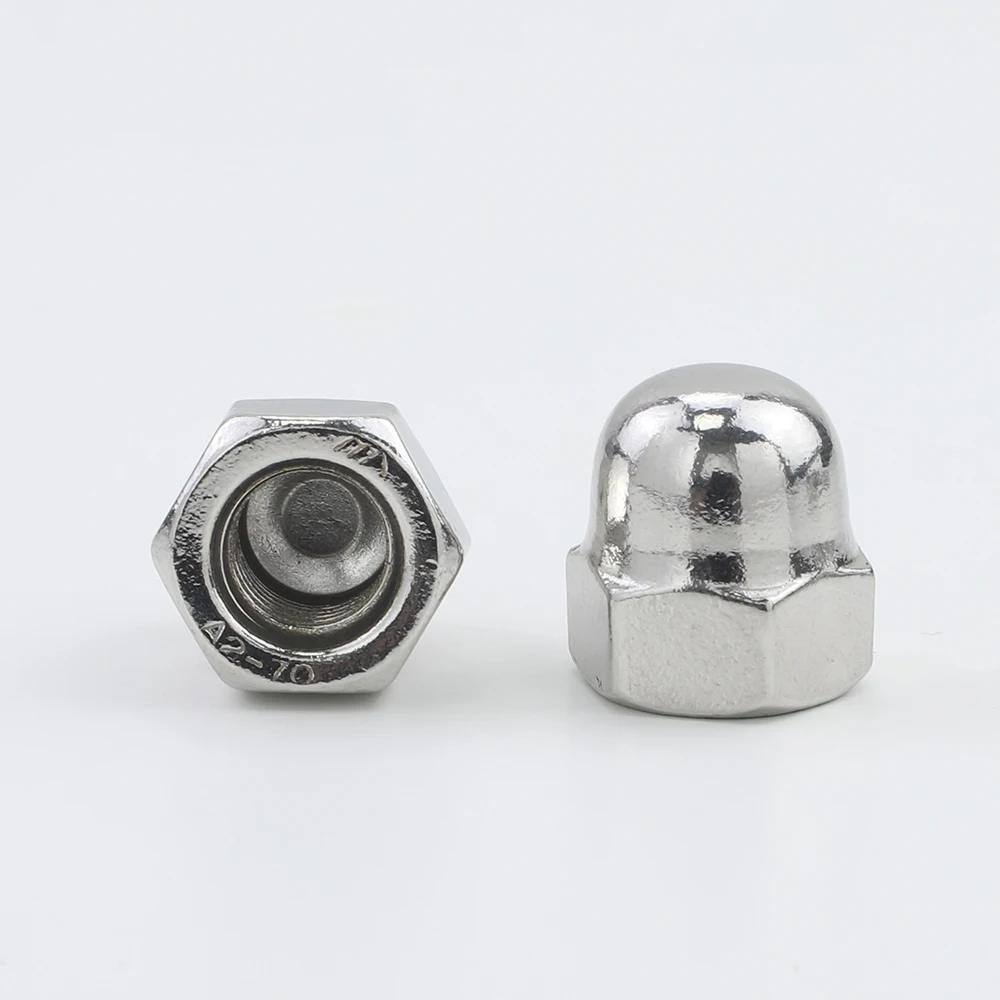 Hex Nut Acorn Nut Crown Dome Cap Nut Blind for Bolts M3 M4 M5 M6 M8 M10 M12 M14 M16 304 201 Stainless Steel DIN1587 hexagon nuts