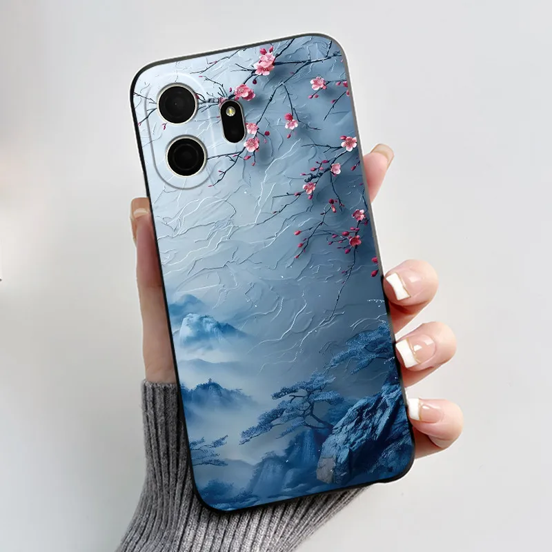 Aesthetic Cute Cat Cartoon Shockproof Silicone TPU Back Cover