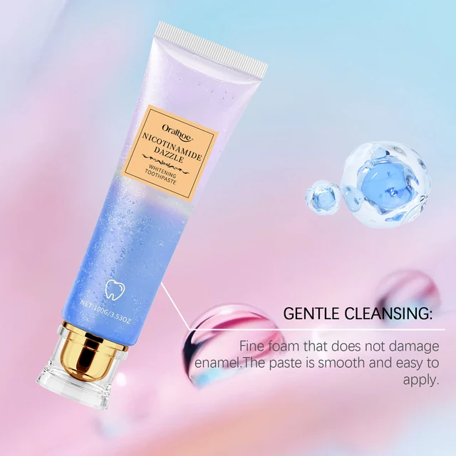 Niacinamide Corrector Toothpaste Whitening Teeth Stain Plaque Remover Protect Enamel Reduce Yellowing Tooth Refreshing Oral Care 5