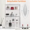 Clear Storage Case, Dustproof Wall Storage Box, Cosmetic Skincare Containers, Cosmetic Display Cases, Layered Makeup Organizer 4
