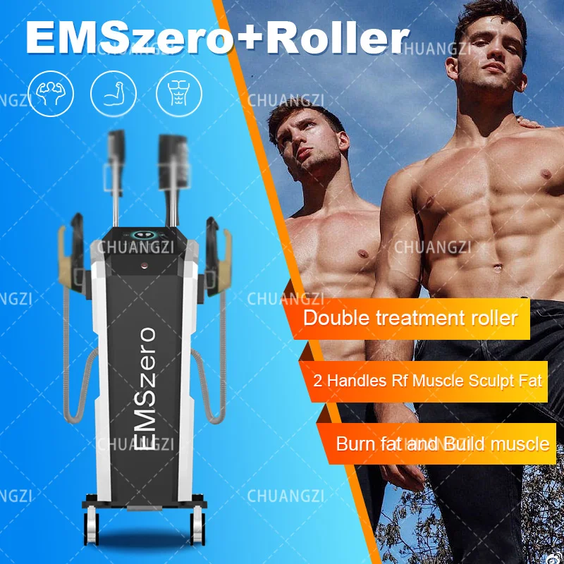 Emszero Fat Burning Muscle RF Equipment Workout Abs Training EMS Fitness HIEMT Emszero Pro Machine Plus Roller Body Sculpting