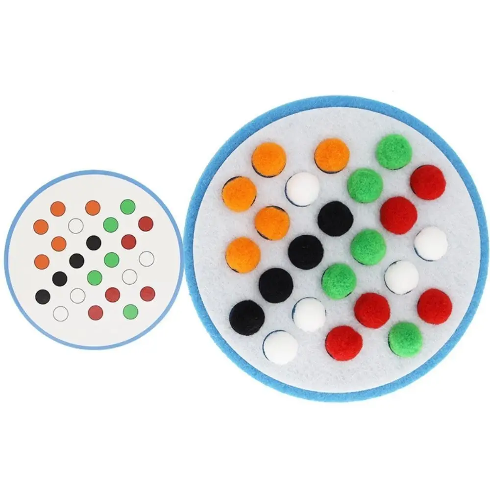 

1 set Pompoms Pompoms Color Sorting Matching Game Multiplecolors Tweezers Pompoms Color Early Educational Toys Montessori