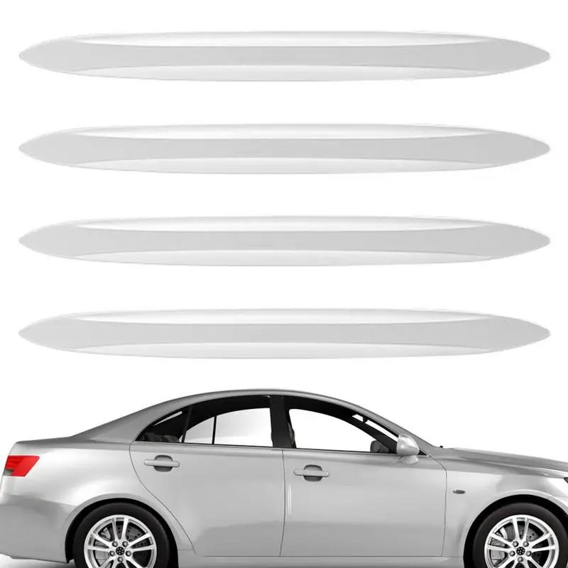 

Door Guards For Cars 4 Pieces Automotive Door Bumper Anti-Scratch Adhesive Strip Vehicle Door Scuff Plate Protectors For Rear