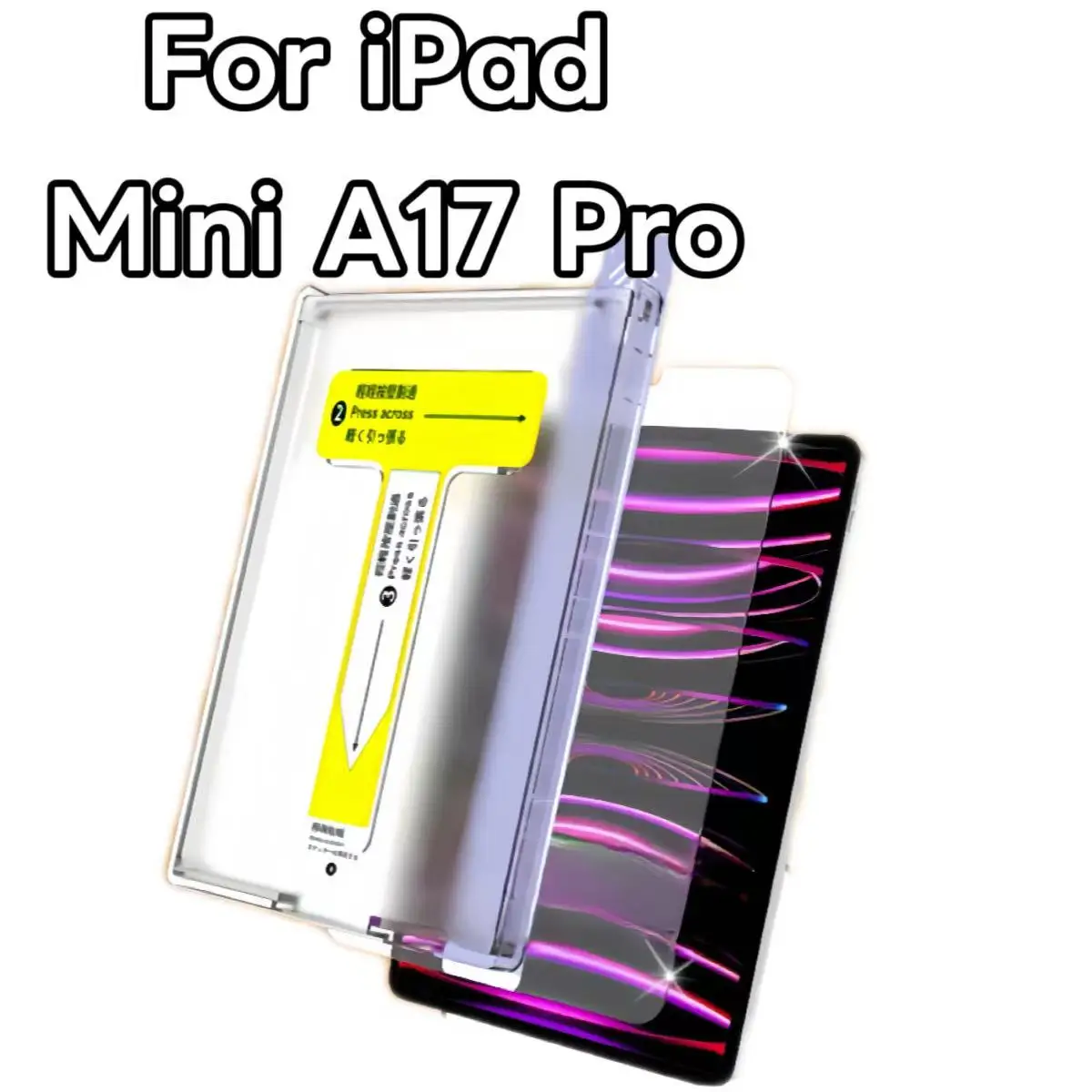 Tempered Glass Screen Protector For iPad Mini 6 7 A17 Pro 8 3 Inch Film Easy Installation Dust Free No Bubbles No Garbage