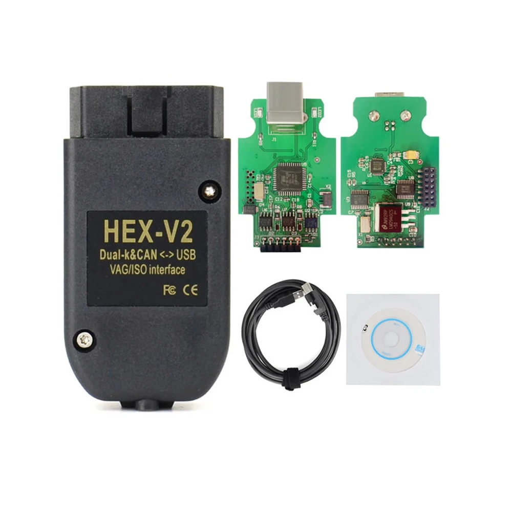 Vag Com Vagcom Hex V2 Cavo Diagnostico Automatico Vag 22.3 Atmega162 + 16 V8 + Ft232Rq Multilingue