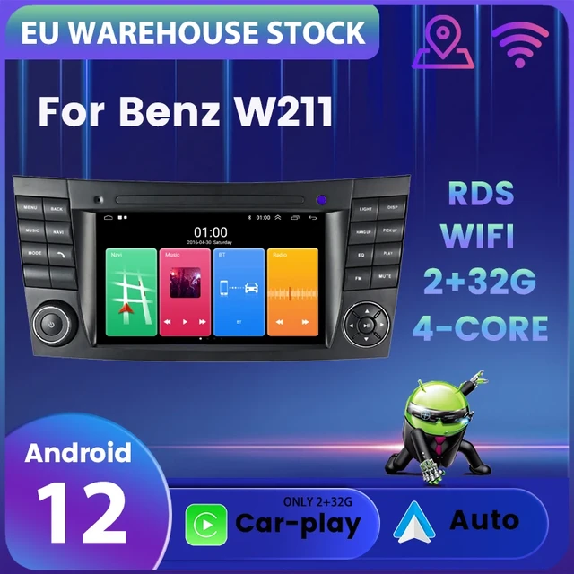 EU Warehouse Car Radio For Mercedes Benz E-Class E200 E220 E240