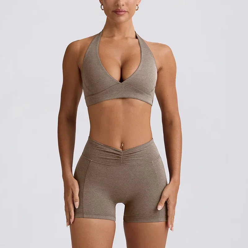 coffee shorts set