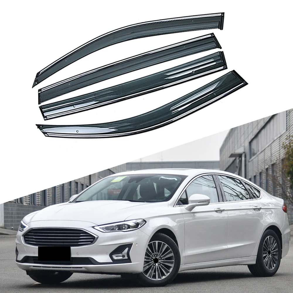 

For FORD Mondeo 2012-2019 Car Window Sun Rain Shade Visor Shield Shelter Protector Cover Trim Frame Sticker Exterior Accessories