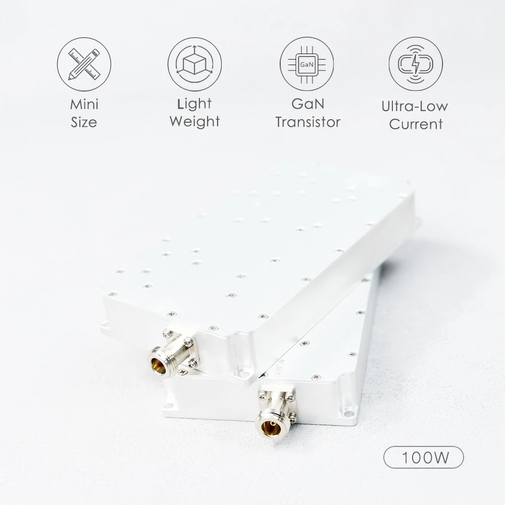 100W 1170-1280MHz 1340-1450MHz 1550-1620MHz 2400-2500MHz 5150-5350MHz 5725-5850MHz GPS WIFI Signal Power Amplifier Module