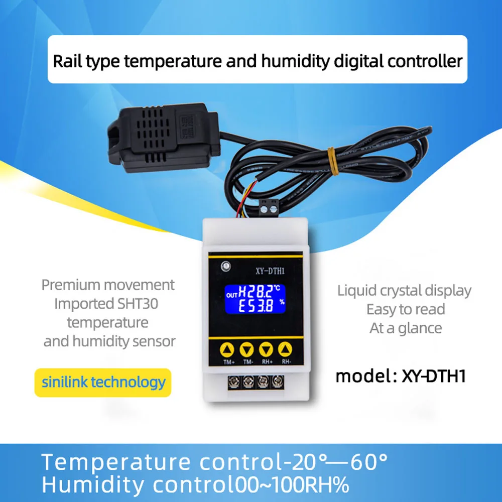 

Temperature And Humidity Control Module Digital Dual Output Automatic High Precision Constant Temperature Humidity Control Board