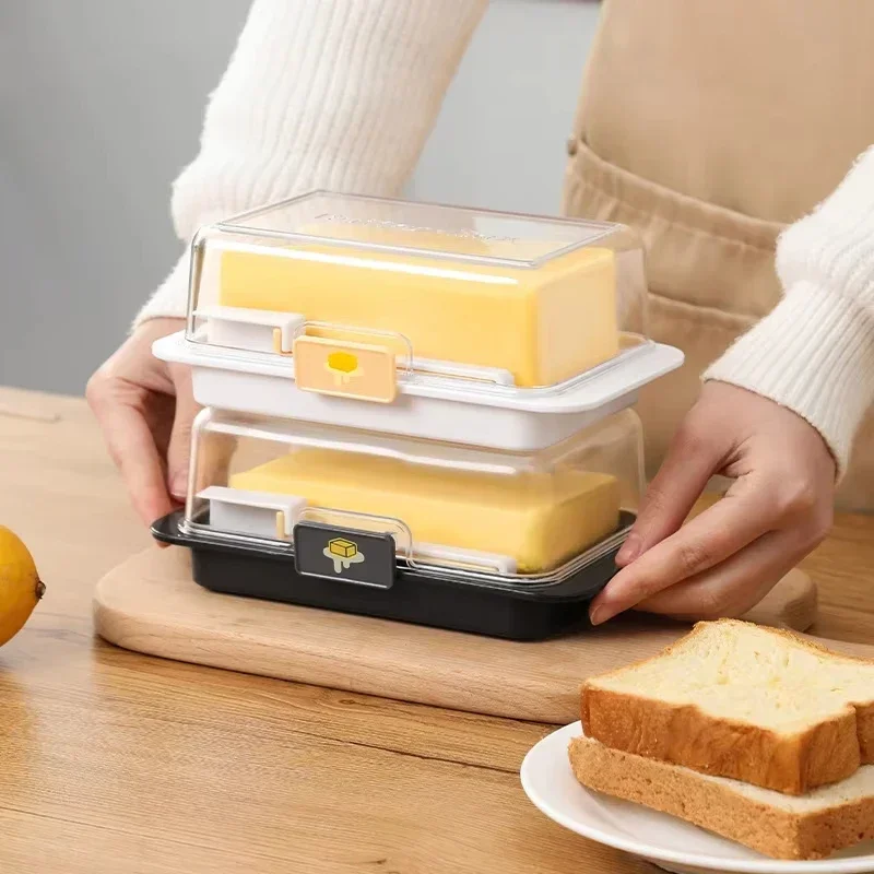 Butter storage box, cutting and packaging storage box refrigerator preservation box food grade frozen cheese slice cutting knife