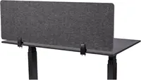 Stand Up Desk Store Refocus Raw Clamp-On Acoustic Desk Divider Mounted Privacy Panel To Reduce Noise And Visual Distractions 1