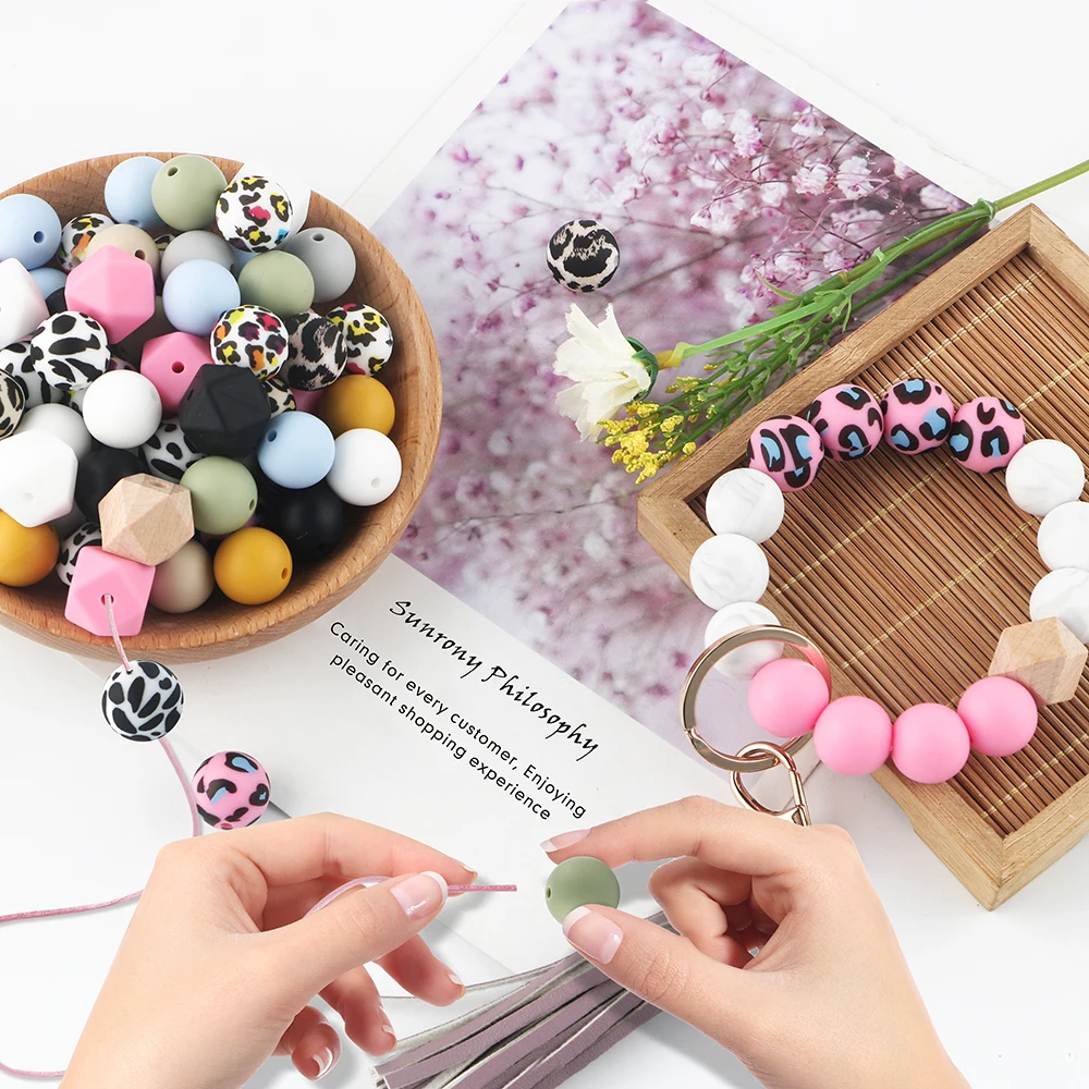 Silicone Round Beads Jewelry Set 5
