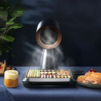 HTT-X6 Desktop Range Hood Household hand holding Mini Compact Low Noise Portable Hot Pot Barbecue Companion 30W 1