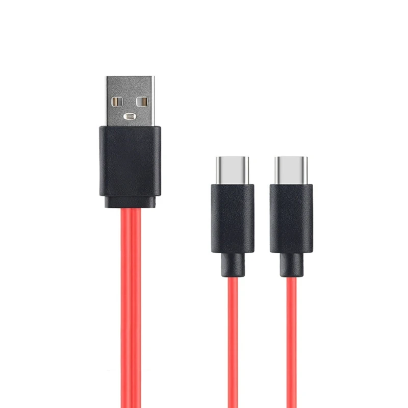Dual USB-C Fast Charging Splitter Cable – High-Speed Type-C Charger Cord for Simultaneous Device Charging