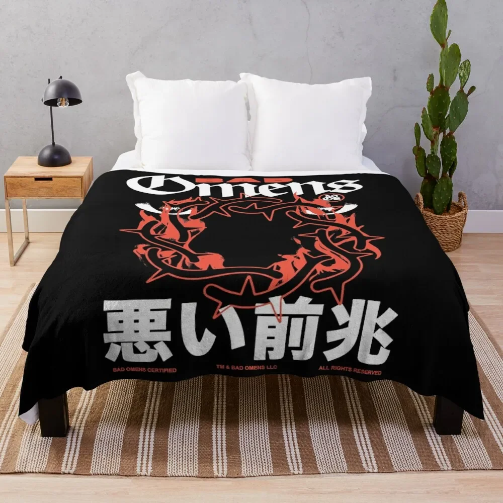 

Bad Omens Merch Like A Villain Throw Blanket Hair Camping Single Luxury St Decorative Throw Blankets