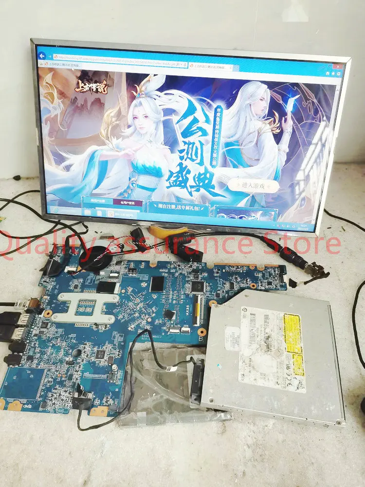 605139-001 For HP CQ62 G62 CQ62 G72 Motherboard +CPU+with Heatsink  