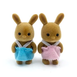 Forest Animal Family Dollhouse Accessories Set (Baby Brown Rabbit)